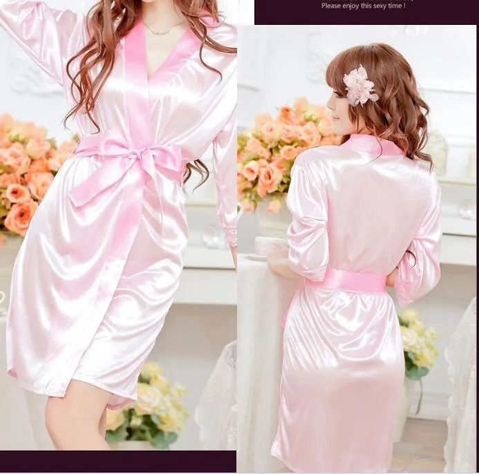 OEM Women Sexy Kimono Lingerie Bathrobe (53021)